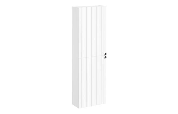 VitrA Root Groove 55cm 2 Door Slim Tall Unit (LH Hinge) - Matt White